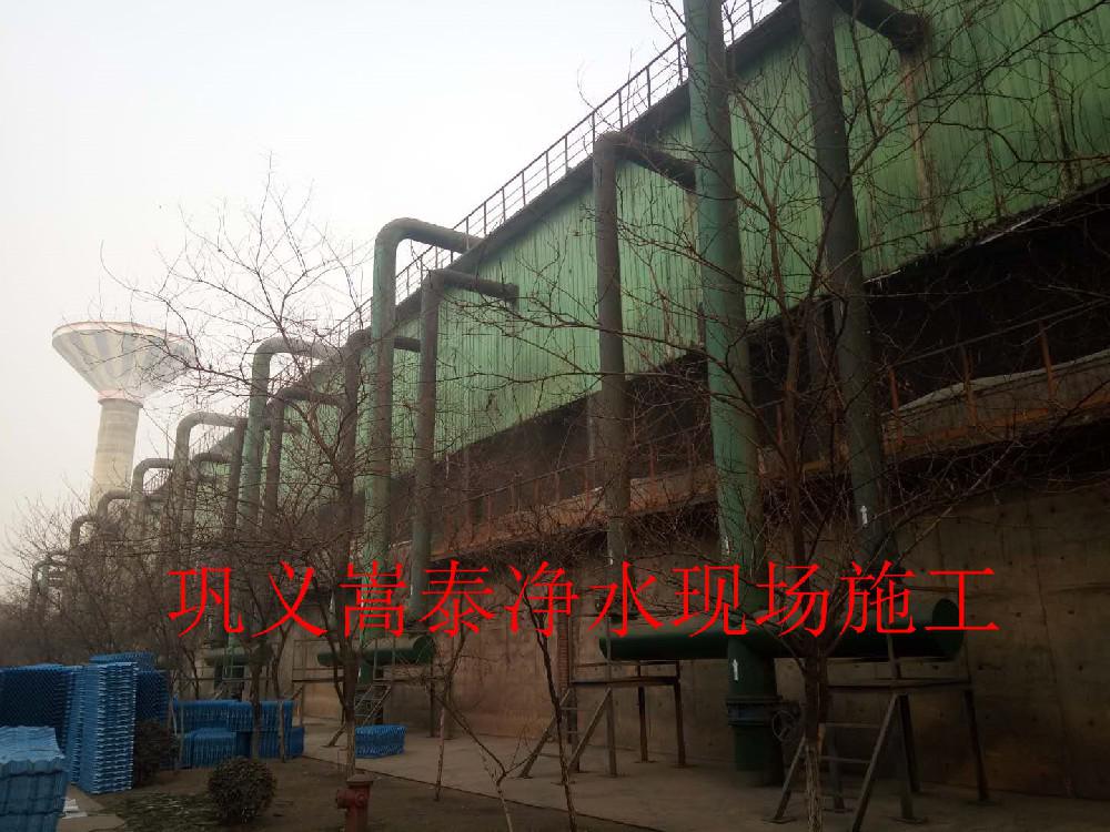 河北鋼廠散熱塔S波填料及收水器安裝更換施工！